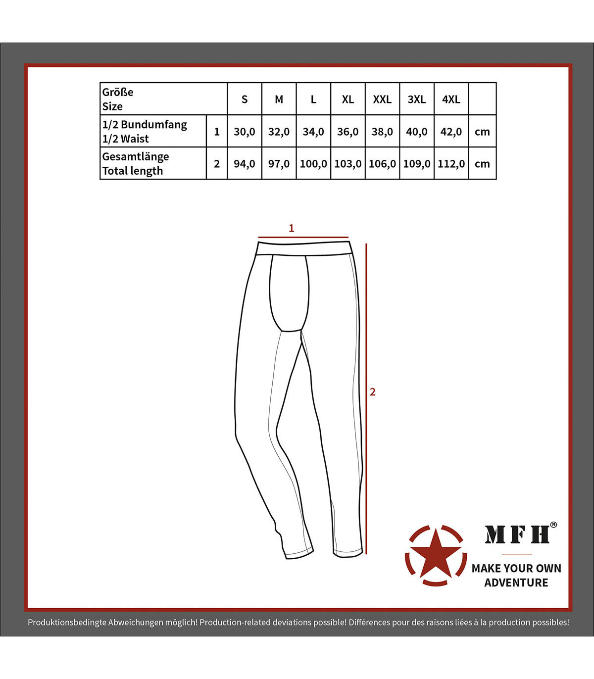 MFH Underpants Level II Gen III Thermal | Sabotage Oddal