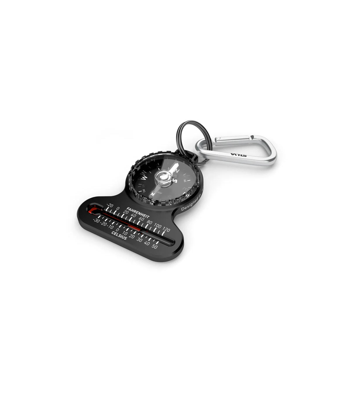 Silva Compass Pocket With Thermometer And Carabiner Waterproof | Sabotage Oddal