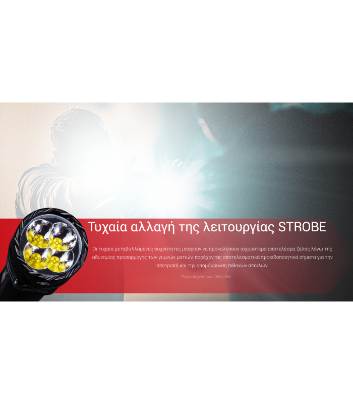 ΦΑΚΟΣ LED NITECORE EX7, 6000Lumens, 3xBeam Patterns