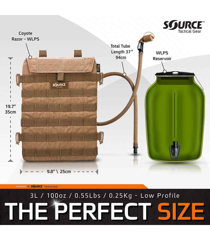 Σακίδιο Υδροδοσίας Source Razor Hydration Pack 3L Χαμηλού Προφίλ MOLLE | Sabotage Oddal