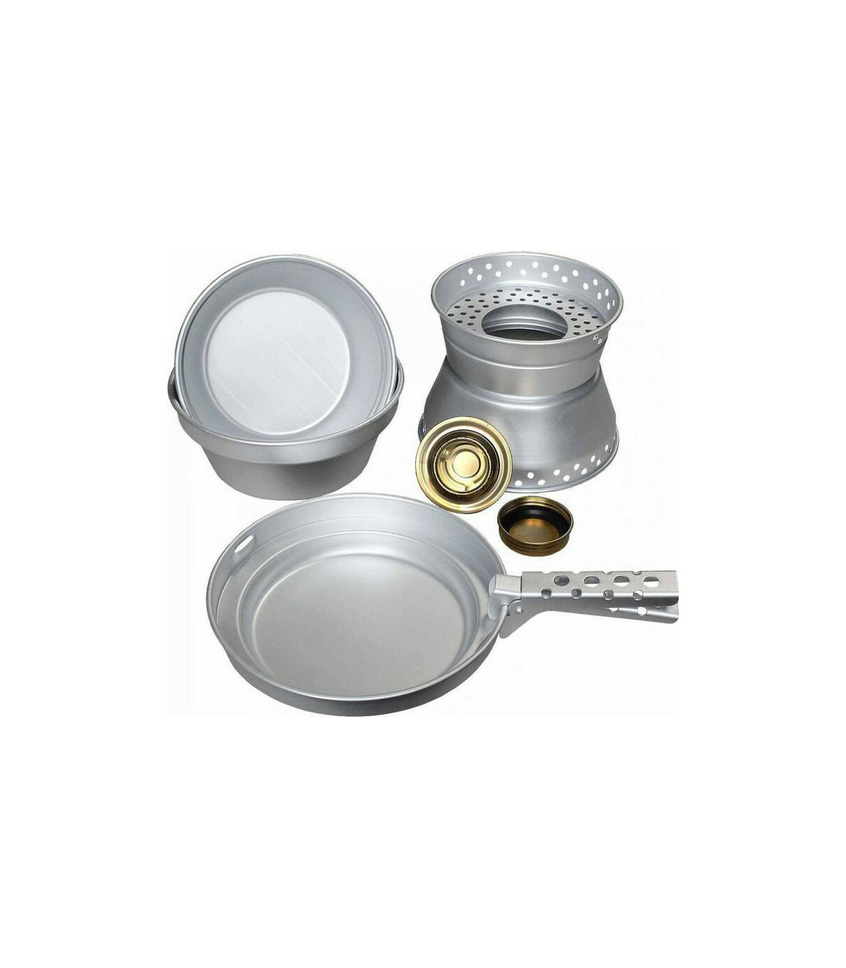 Miltec Aluminium Cook Set With Pots And Stove | Sabotage Oddal