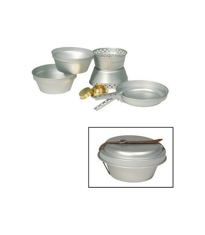 Miltec Aluminium Cook Set With Pots And Stove | Sabotage Oddal