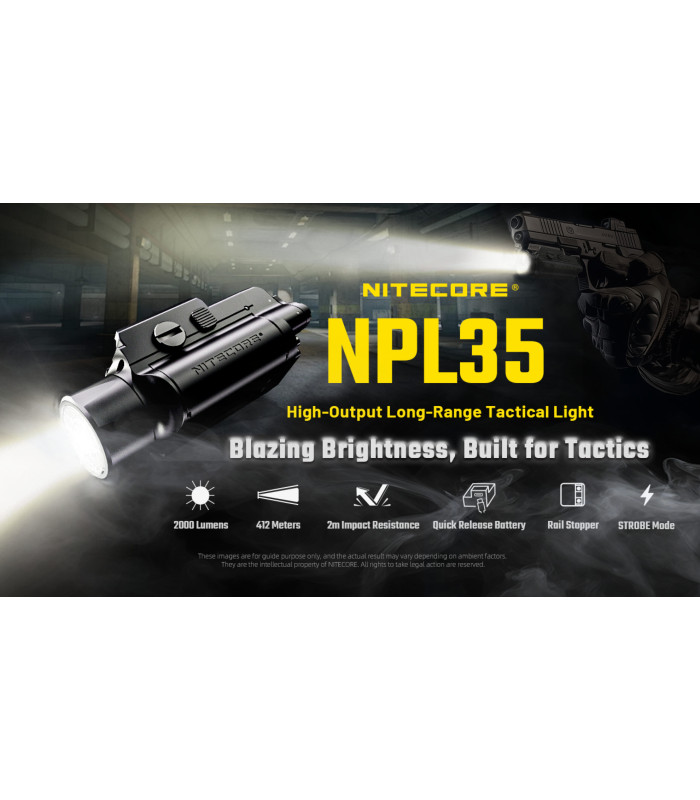 ΦΑΚΟΣ LED NITECORE NPL35, 2000lumens, 412meters