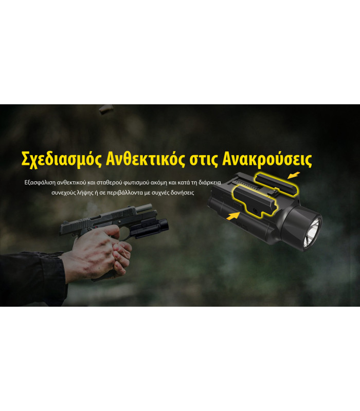 ΦΑΚΟΣ LED NITECORE NPL35, 2000lumens, 412meters