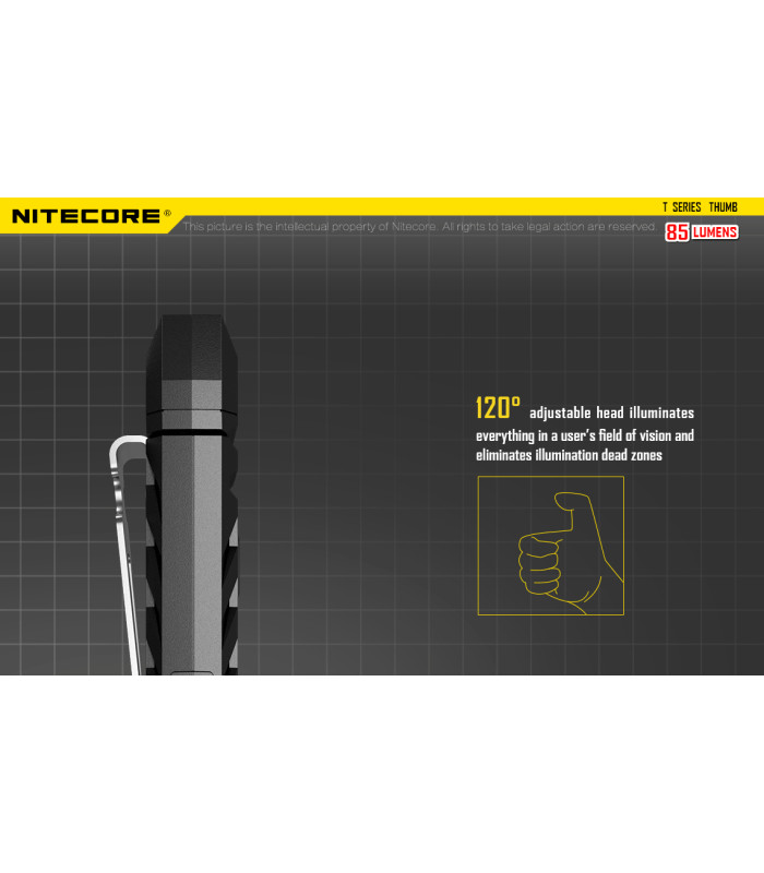 ΦΑΚΟΣ LED NITECORE THUMB USB-C s/n, rechargable, 85lumens