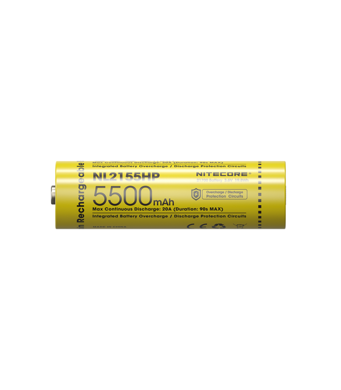 ΜΠΑΤΑΡΙΑ NITECORE 21700 / 5500mAh (τιμή τεμαχίου), NL2155HP