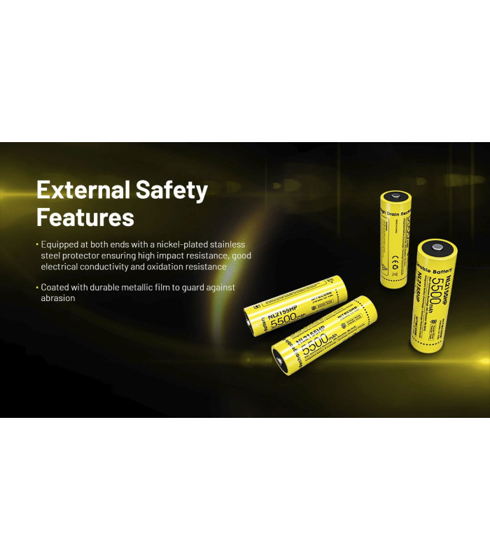 ΜΠΑΤΑΡΙΑ NITECORE 21700 / 5500mAh (τιμή τεμαχίου), NL2155HP