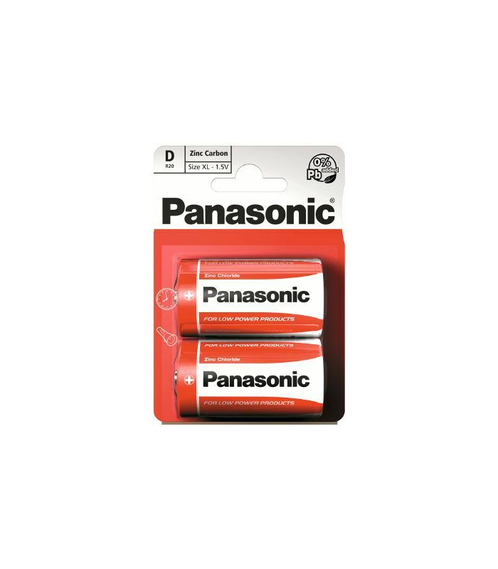 ΜΠΑΤΑΡΙΑ PANASONIC Ultra R20 Μεγάλη Απλή (τιμή ζεύγους)
