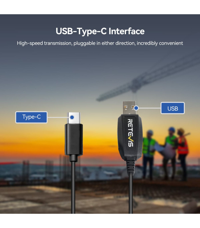 Καλώδιο RETEVIS USB, PC48 για προγραμματισμό πομποδεκτών RB648P