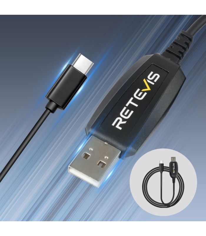 Καλώδιο RETEVIS USB, PC48 για προγραμματισμό πομποδεκτών RB648P