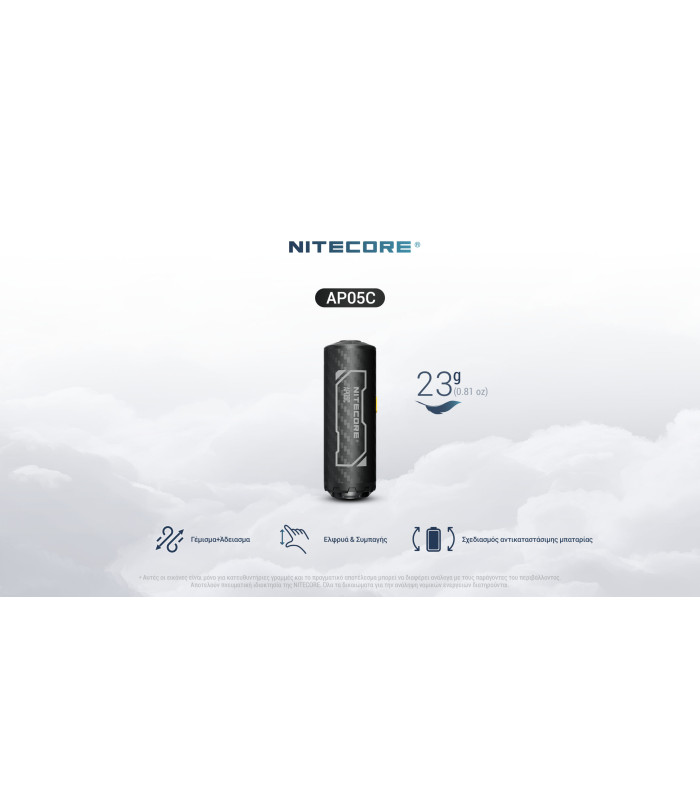 Ηλεκτρική Επαναφορτιζόμενη τρόμπα NITECORE AP05C