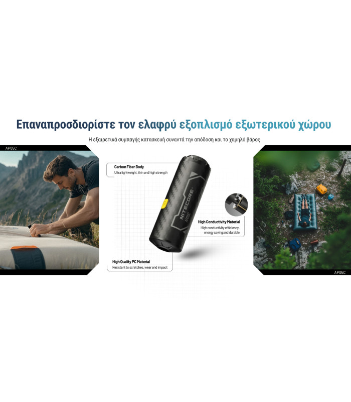 Ηλεκτρική Επαναφορτιζόμενη τρόμπα NITECORE AP05C