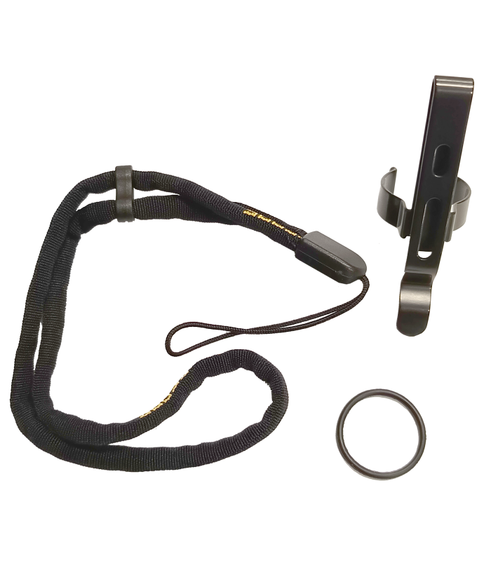 Κλιπ Ατσάλινο+Λουράκι+Ελαστικός Δακτύλιος για φακό Nitecore MT21C