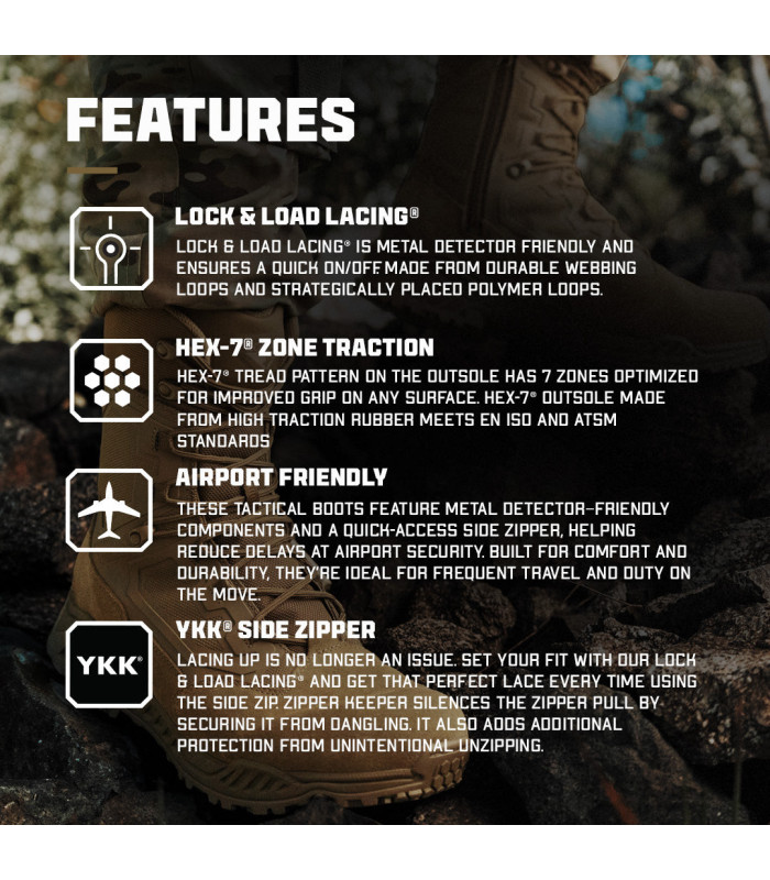 Condor Brigade 8" Tactical Boots | Sabotage Oddal