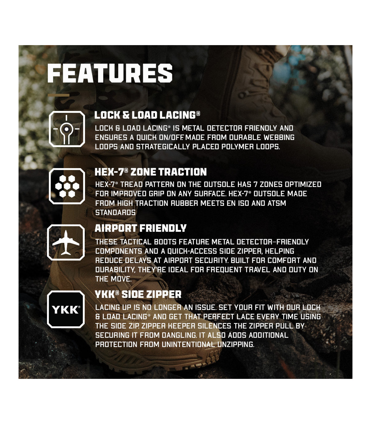 Condor Brigade 8" Tactical Boots | Sabotage Oddal