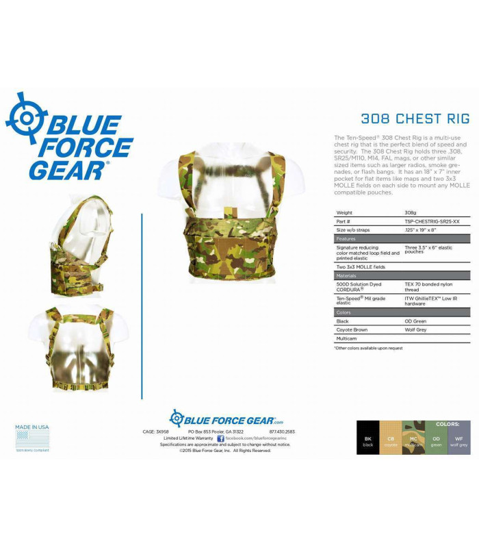 BLUE FORCE GEAR TEN-SPEED M4 CHEST RIG
