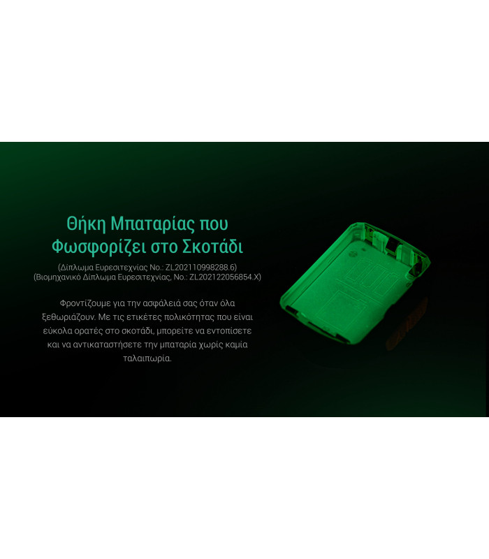 ΦΑΚΟΣ LED NITECORE HEADLAMP UT27 Pro 800Lumens + 2x HBL1500Lion Battery, Black