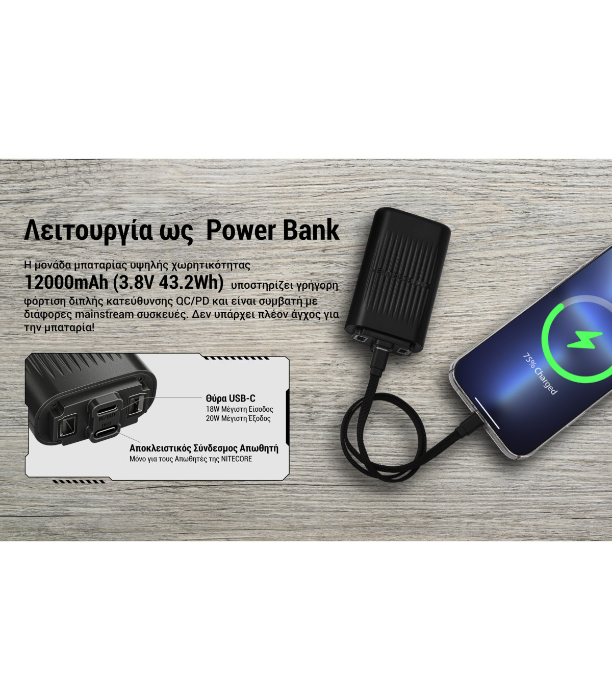 ΑΠΩΘΗΤΗΣ ΕΝΤΟΜΩΝ NITECORE EMR25