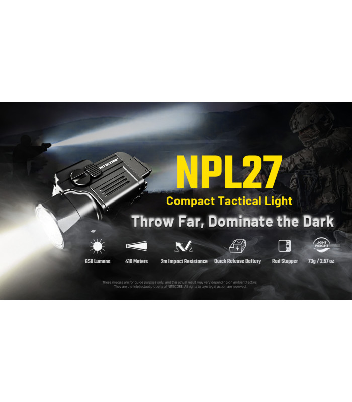 ΦΑΚΟΣ LED NITECORE NPL27, 650lumens