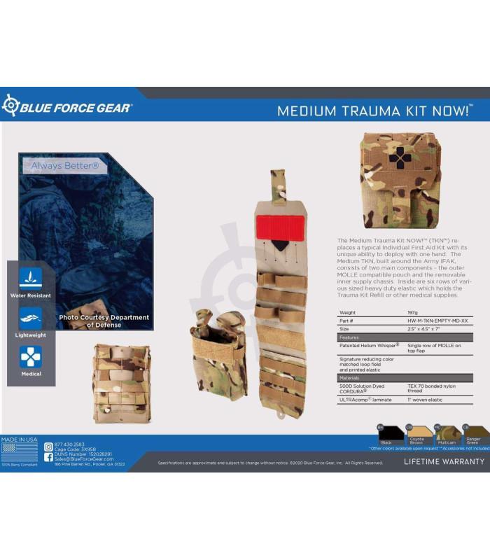 BLUE FORCE GEAR TRAUMA KIT NOW!