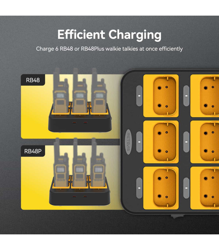 ΒΑΣΗ ΦΟΡΤΙΣΗΣ RETEVIS 6x RB648P