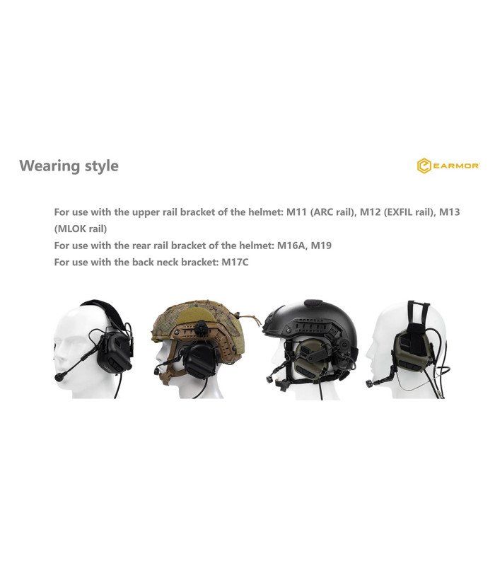 Ωτοασπίδες - Ακουστικά Επικοινωνίας EARMOR M32_MARK-4, Black