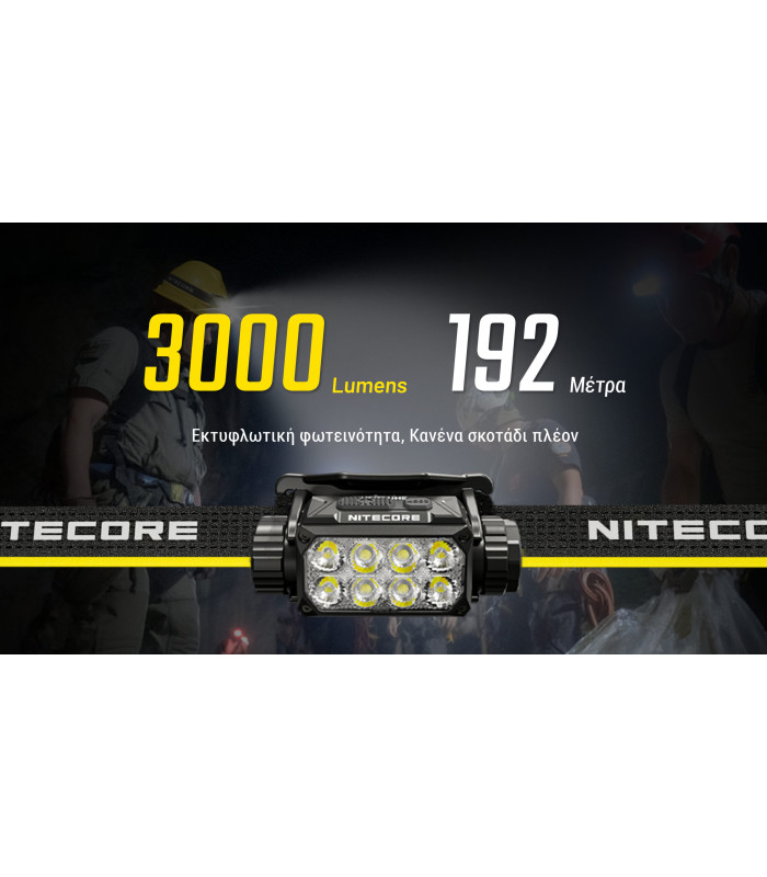 ΦΑΚΟΣ LED NITECORE HEADLAMP HC75 UHE, 3000 Lumens