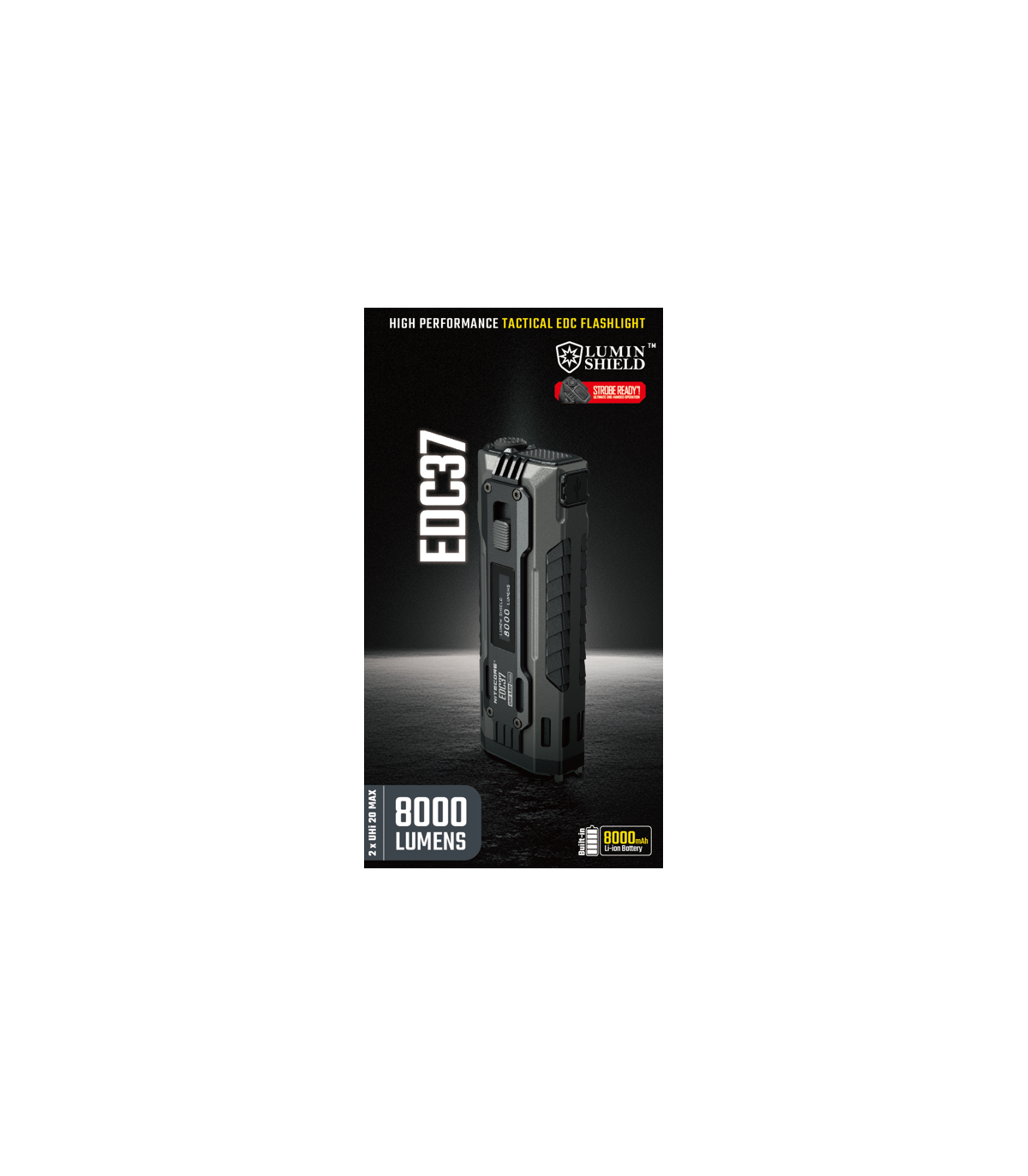 ΦΑΚΟΣ LED NITECORE EDC37, 8000Lumens, UHi LED