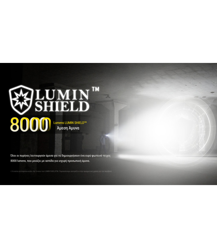 ΦΑΚΟΣ LED NITECORE EDC37, 8000Lumens, UHi LED