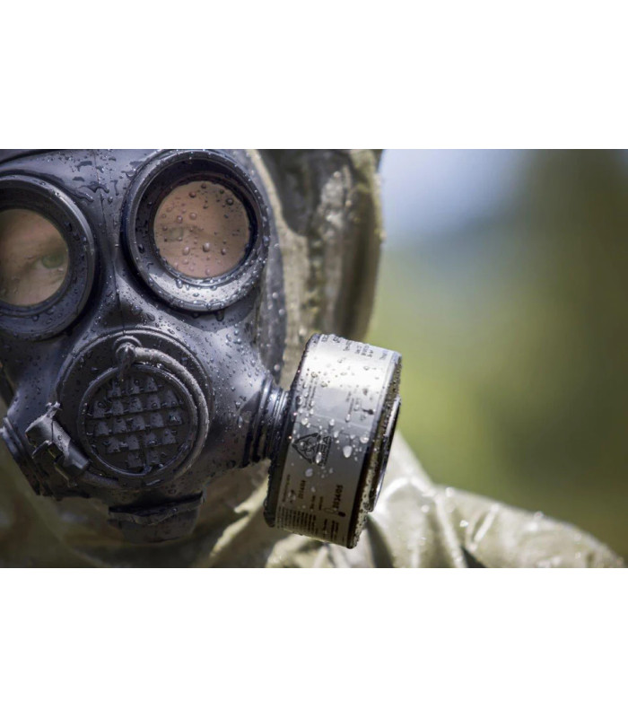 MIRA SAFETY CBRN GAS MASK FILTER NBV-77 SOF 40MM THREAD