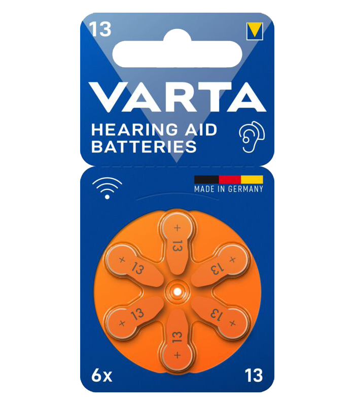 ΜΠΑΤΑΡΙΑ VARTA Aid 13 BL6- Ακουστικών 6άδα, Made in Germany