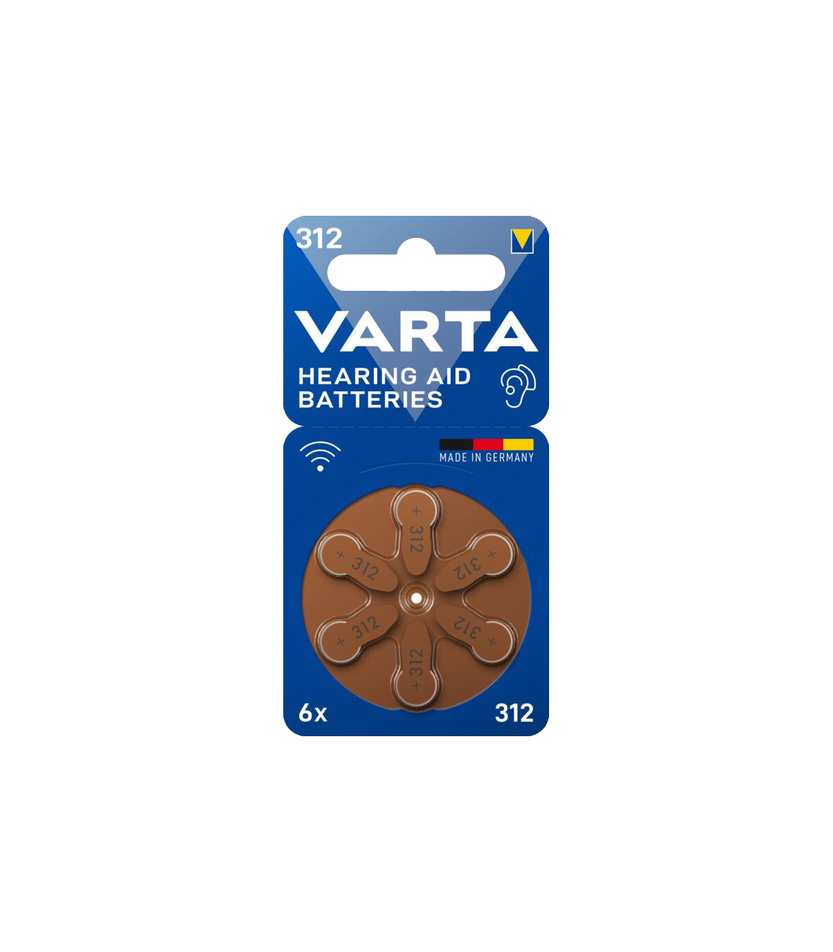 ΜΠΑΤΑΡΙΑ VARTA Aid 312 BL6- Ακουστικών 6άδα, Made in Germany