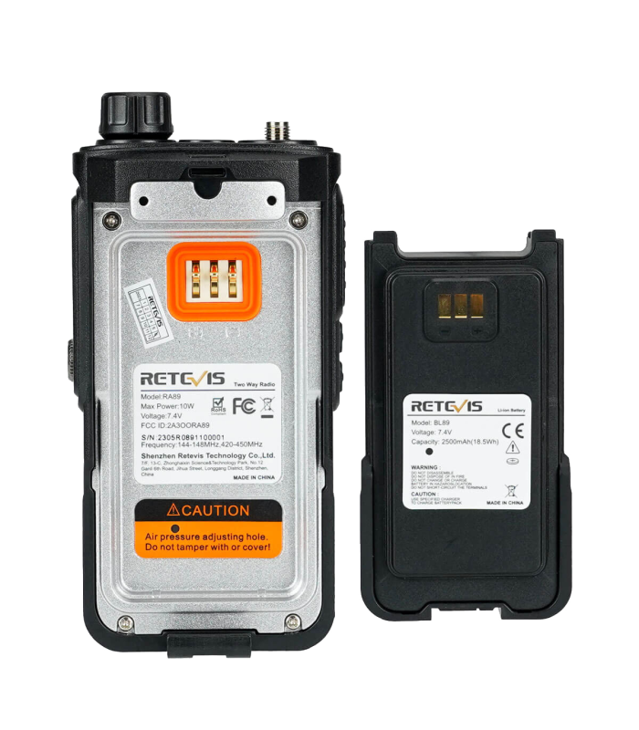 ΠΟΜΠΟΔΕΚΤΗΣ RETEVIS RA89,VHF/UHF, 10W, IP68 Waterproof (EU Ver.)