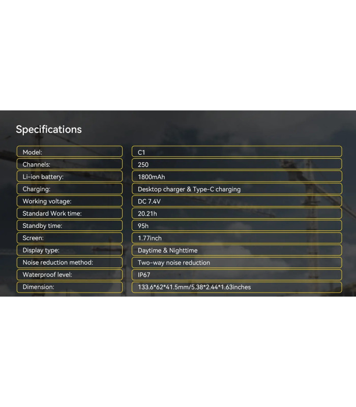 ΠΟΜΠΟΔΕΚΤΗΣ RETEVIS C1, VHF/UHF, Αδιάβροχος 5W