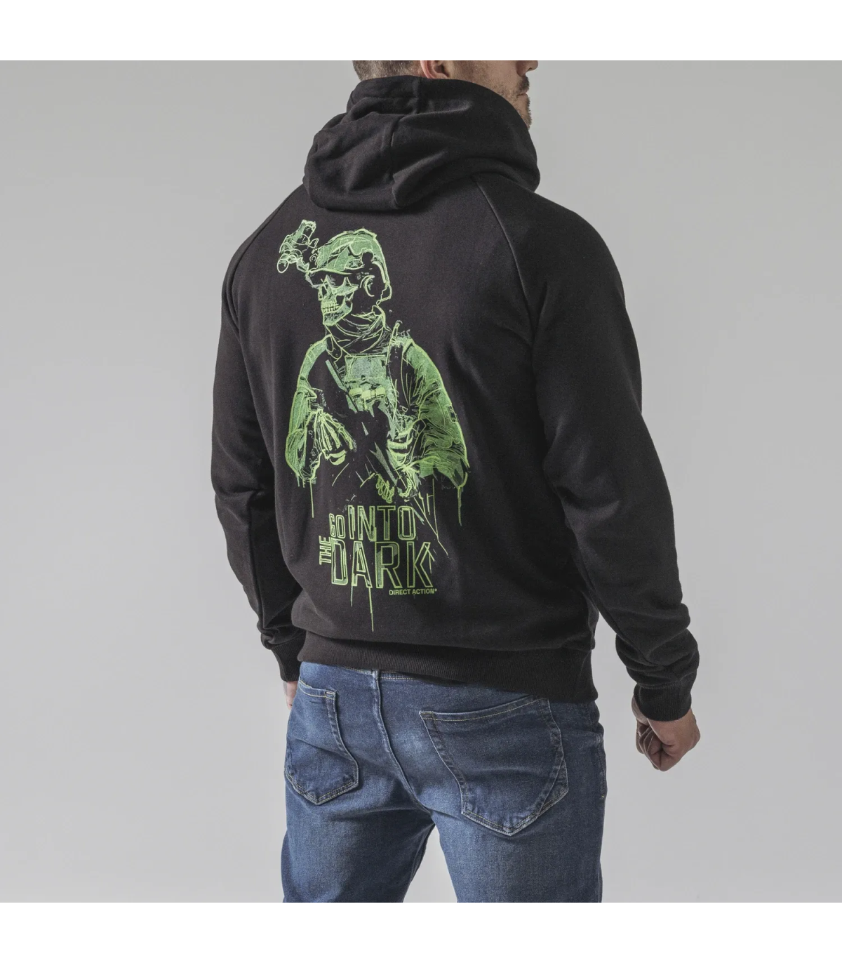 Μπλόυζα Φούτερ Direct Action Into The Dark Hoodie με Κουκούλα | Sabotage Oddal