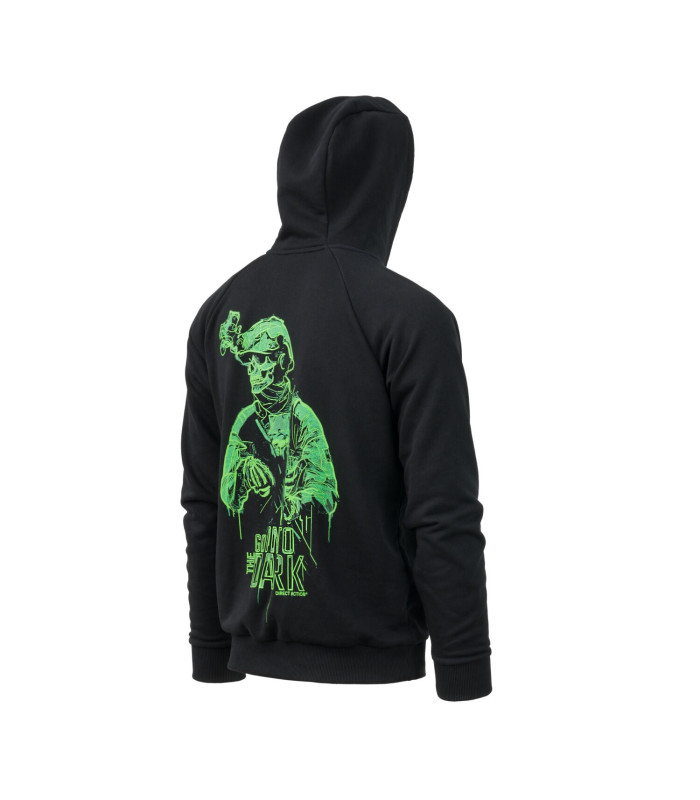 Μπλόυζα Φούτερ Direct Action Into The Dark Hoodie με Κουκούλα | Sabotage Oddal