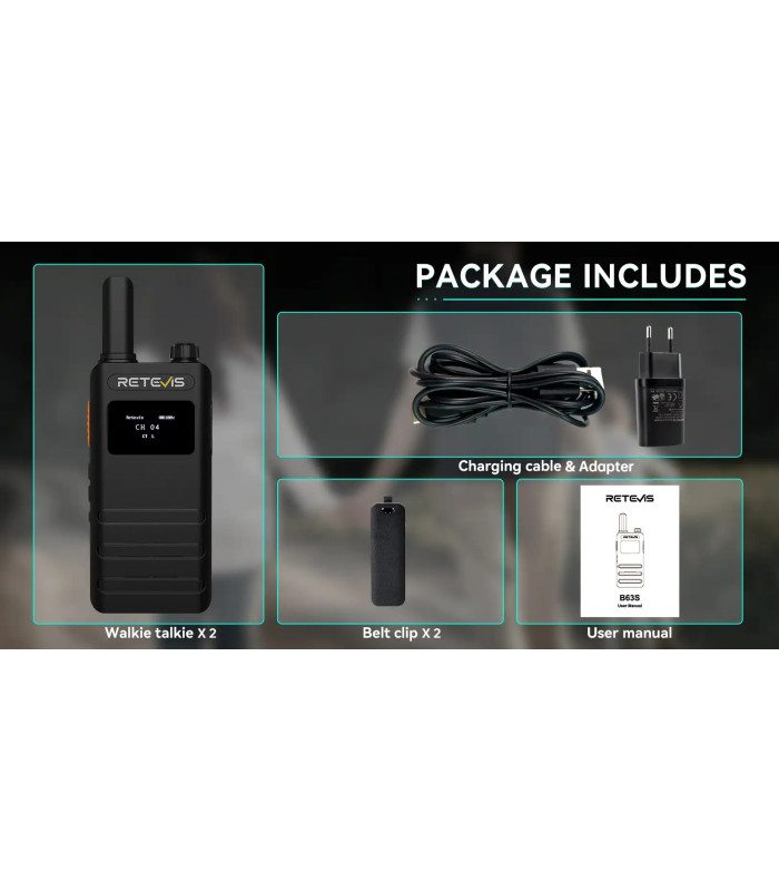 ΠΟΜΠΟΔΕΚΤΗΣ RETEVIS B63S, PMR16