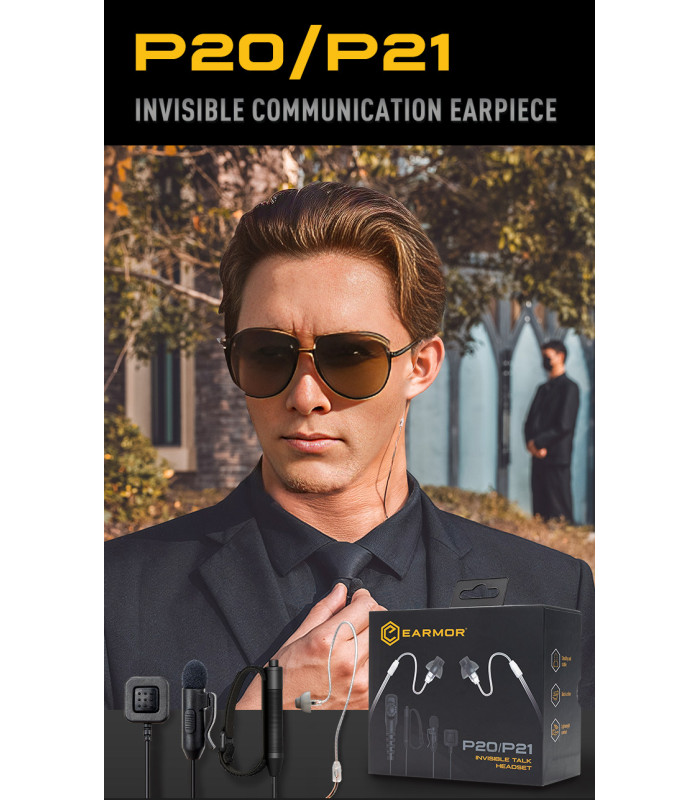 Ακουστικό-Μικρόφωνο EARMOR P21, Kenwood