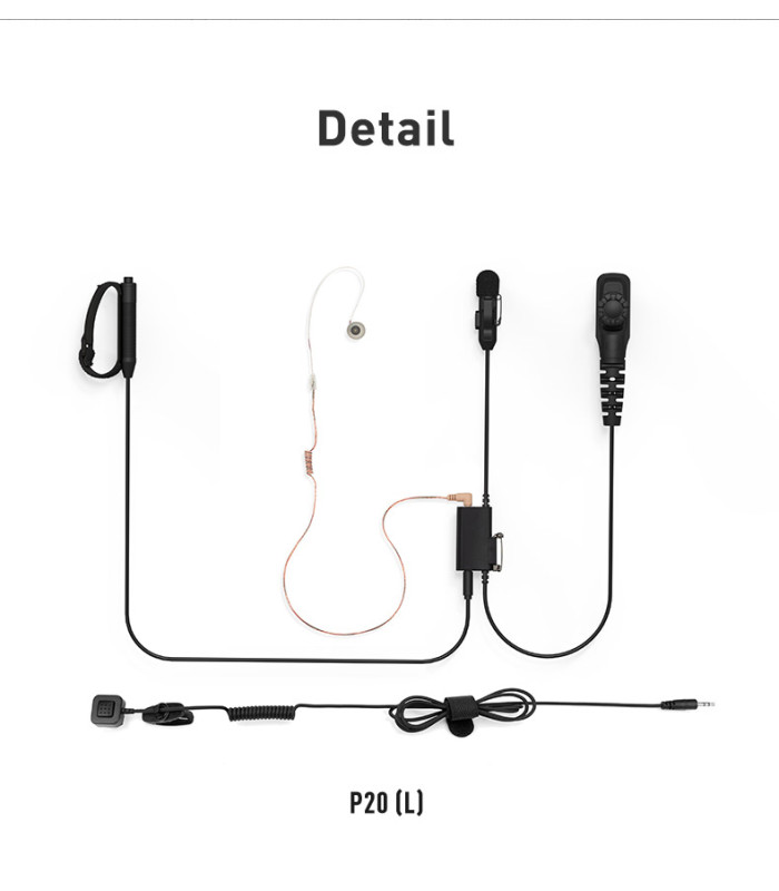 Ακουστικό-Μικρόφωνο EARMOR P21, Kenwood