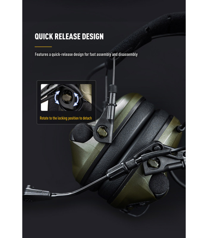 Ωτοασπίδες - Ακουστικά Επικοινωνίας EARMOR M33, MILPRO, FG