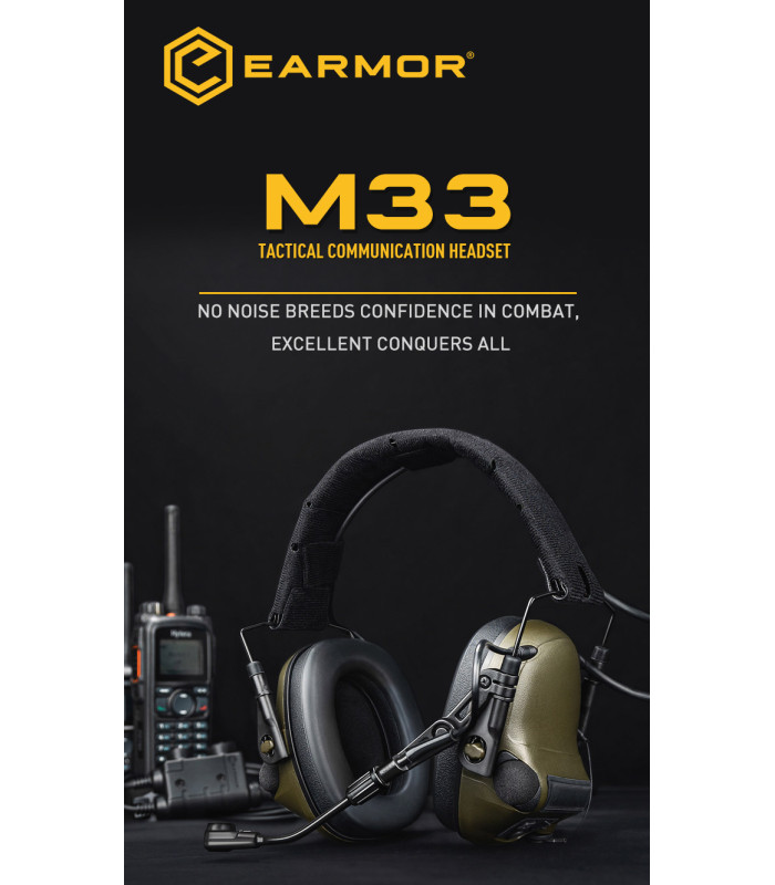 Ωτοασπίδες - Ακουστικά Επικοινωνίας EARMOR M33, MILPRO, FG