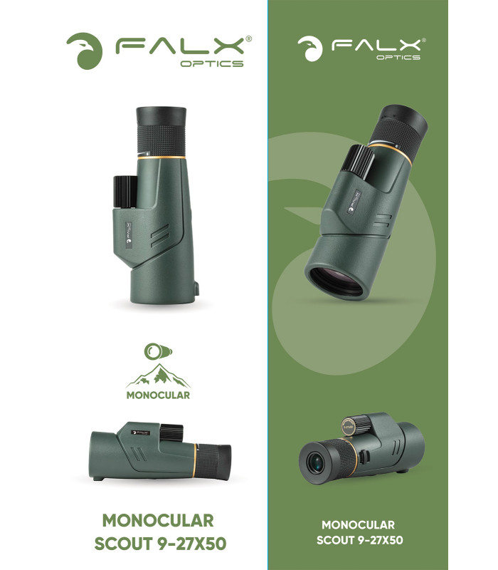 ΜΟΝΟΚΙΑΛΙ FALX Optics Scout 9-27x50 HD