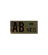 CLAWGEAR AB NEG(-) IR BLOOD TYPE PATCH