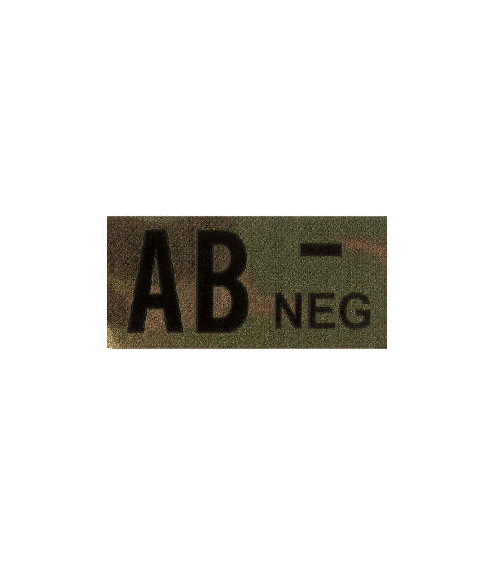 CLAWGEAR AB NEG(-) IR BLOOD TYPE PATCH