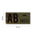 CLAWGEAR AB NEG(-) IR BLOOD TYPE PATCH