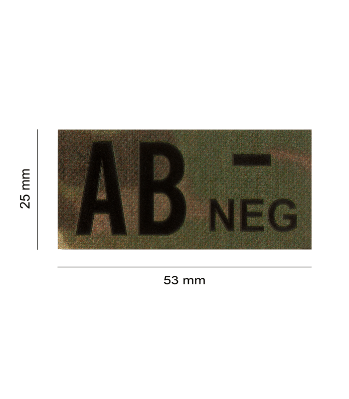 CLAWGEAR AB NEG(-) IR BLOOD TYPE PATCH