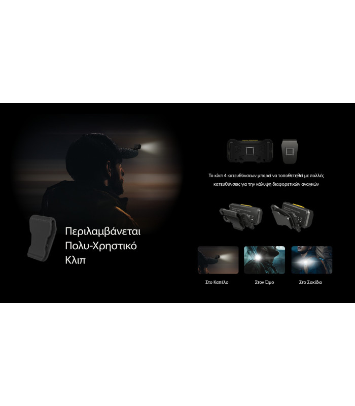 ΦΑΚΟΣ LED NITECORE HEADLAMP NU27 White