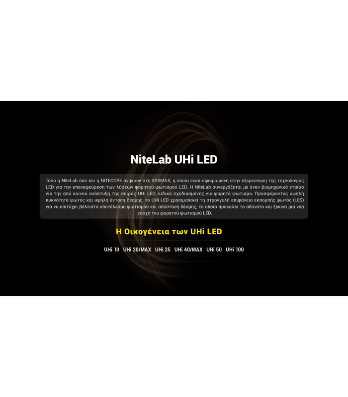 ΦΑΚΟΣ LED NITECORE EDC31, 3500Lumens, UHi LED