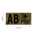 CLAWGEAR AB POS(+) IR BLOOD TYPE PATCH