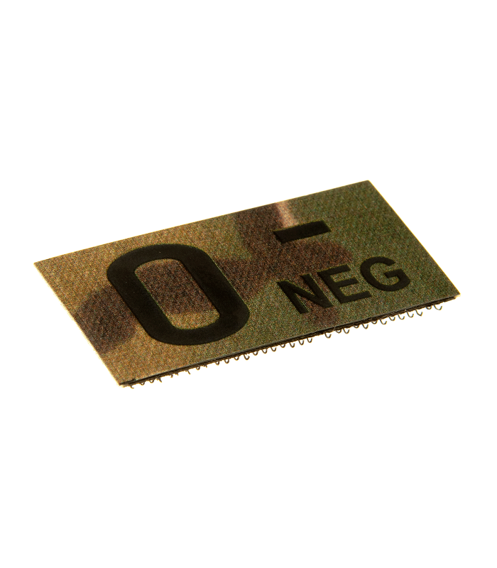CLAWGEAR 0 NEG(-) IR BLOOD TYPE PATCH